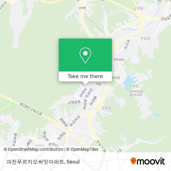 과천푸르지오써밋아파트 map