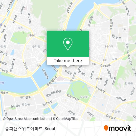 송파앤스위트아파트 map