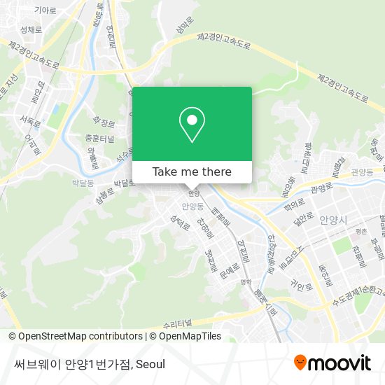 써브웨이 안양1번가점 map