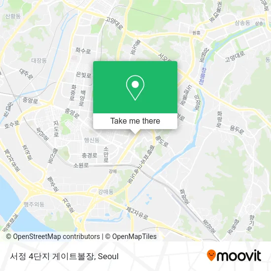 서정 4단지 게이트볼장 map