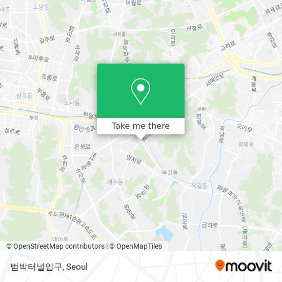 범박터널입구 map