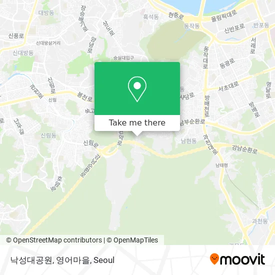 낙성대공원, 영어마을 map