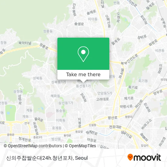 신의주찹쌀순대24h.청년포차 map