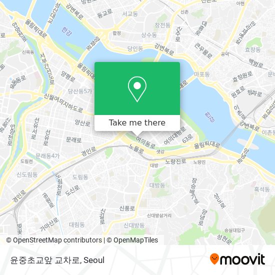 윤중초교앞 교차로 map