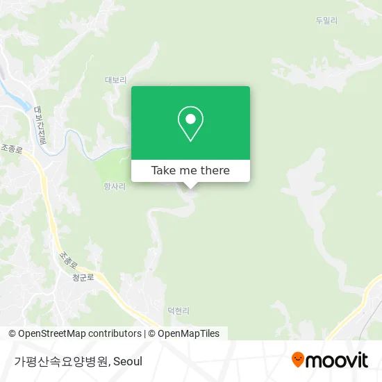 가평산속요양병원 map