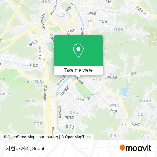 서현사거리 map