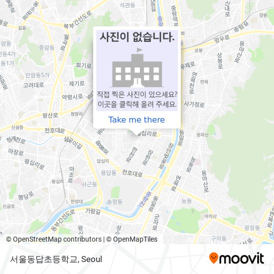 서울동답초등학교 map