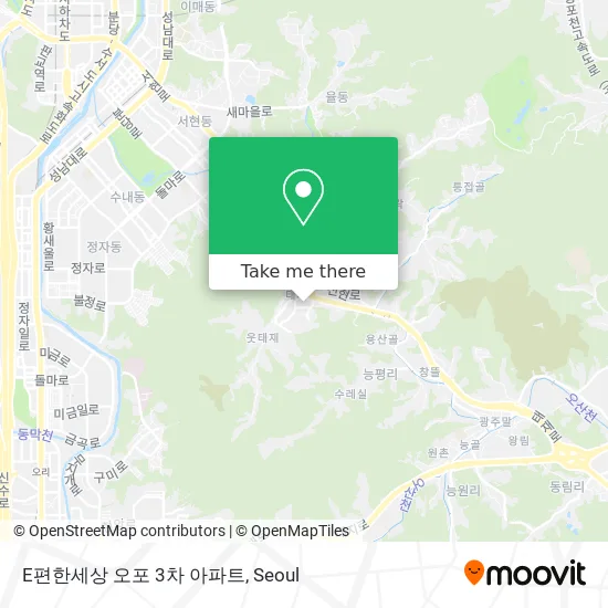 E편한세상 오포 3차 아파트 map