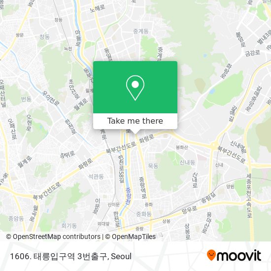 1606. 태릉입구역 3번출구 map