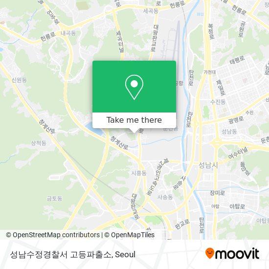 성남수정경찰서 고등파출소 map