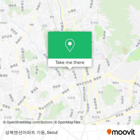 성북맨션아파트       가동 map