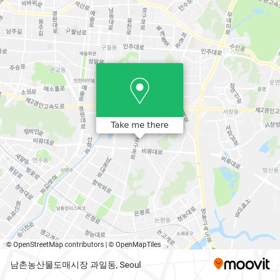 남촌농산물도매시장 과일동 map