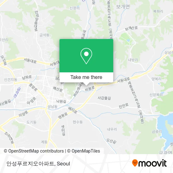 안성푸르지오아파트 map