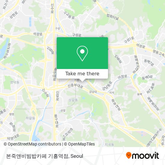 본죽앤비빔밥카페 기흥역점 map