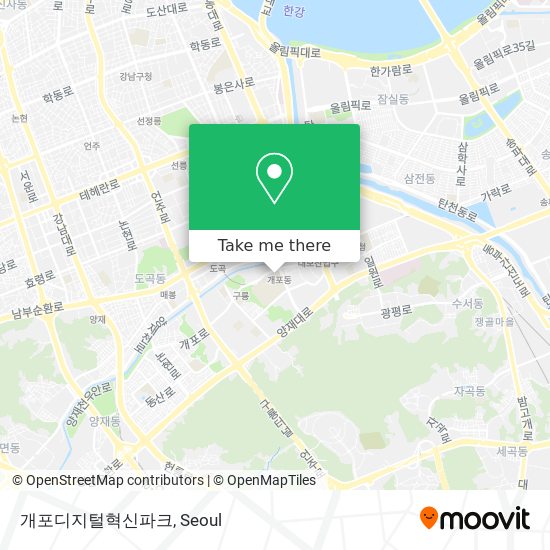 개포디지털혁신파크 map