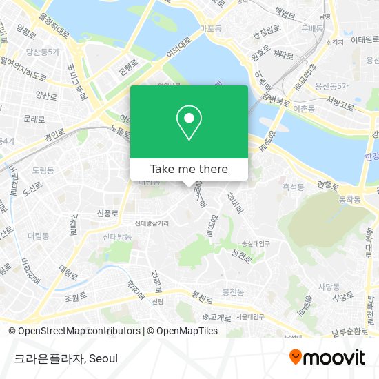 크라운플라자 map