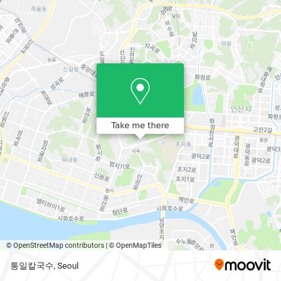 통일칼국수 map