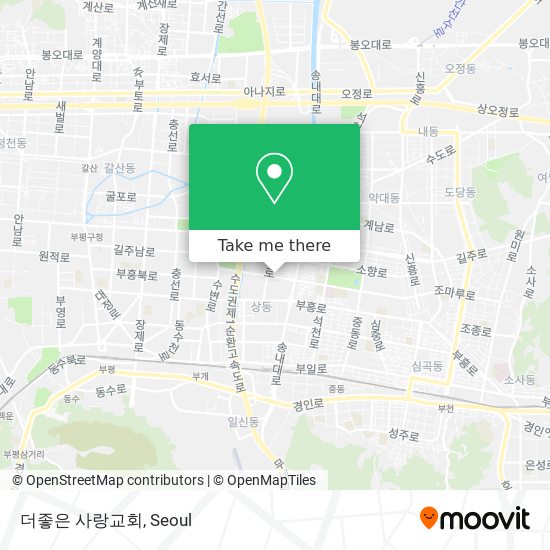 더좋은 사랑교회 map