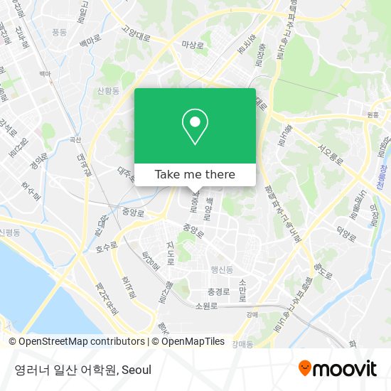 영러너 일산 어학원 map