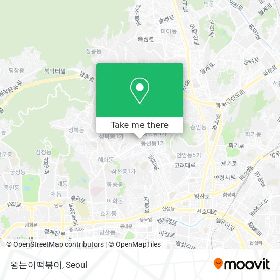 왕눈이떡볶이 map