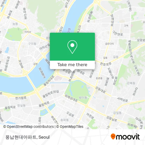 풍납현대아파트 map