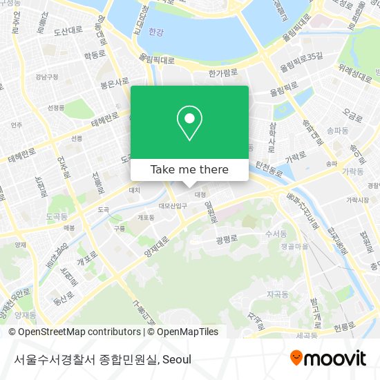 서울수서경찰서 종합민원실 map