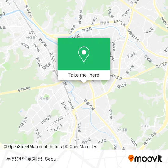 두찜안양호계점 map