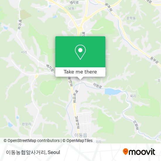 이동농협앞사거리 map