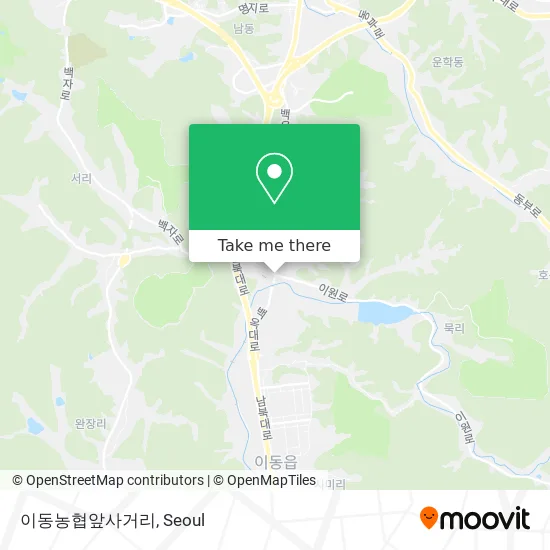이동농협앞사거리 map