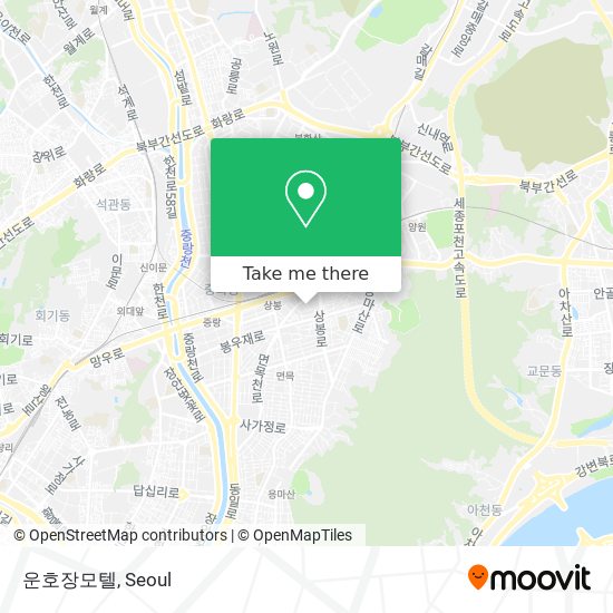 운호장모텔 map