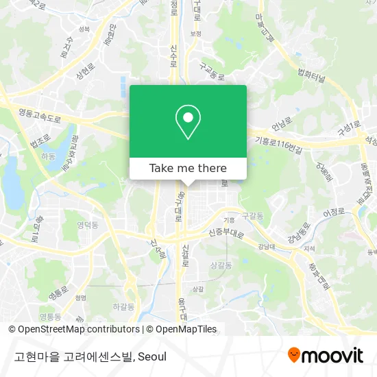 고현마을 고려에센스빌 map