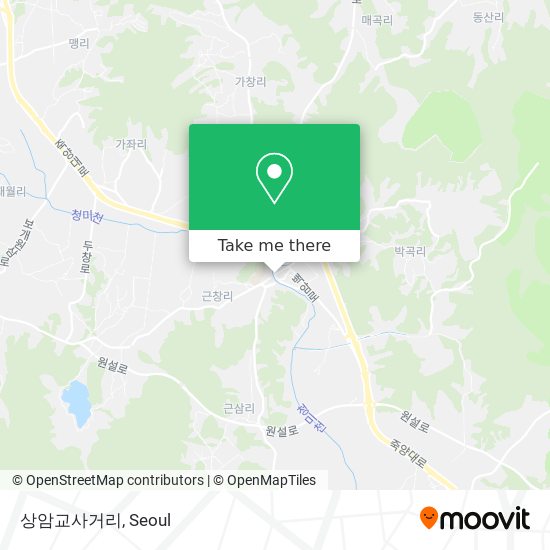 상암교사거리 map
