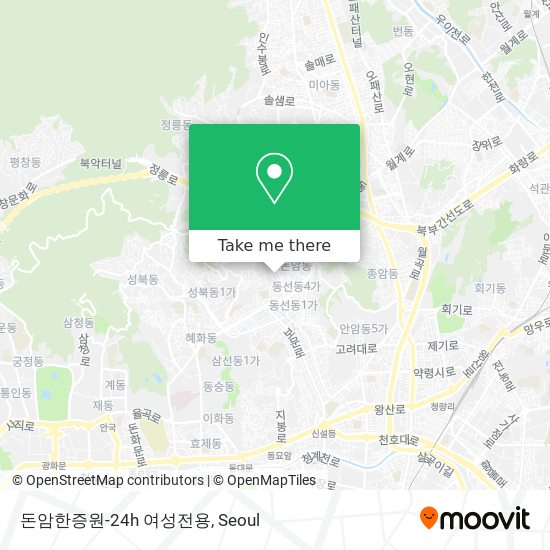 돈암한증원-24h            여성전용 map
