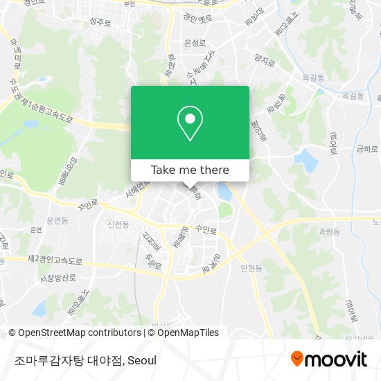조마루감자탕 대야점 map