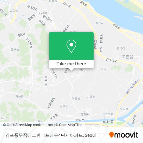 김포풍무꿈에그린더포레듀4단지아파트 map