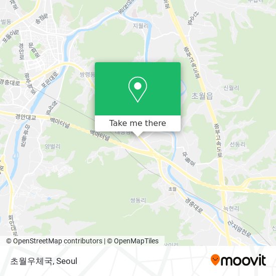 초월우체국 map