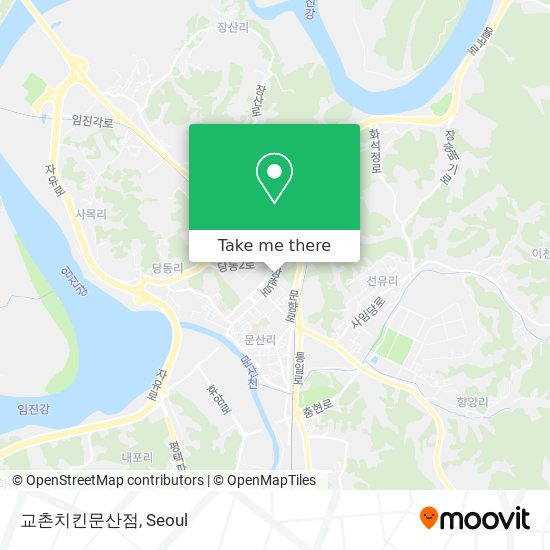 교촌치킨문산점 map