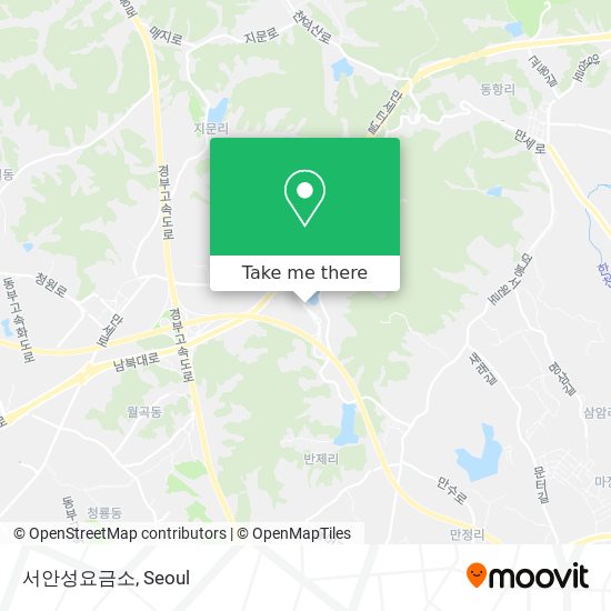 서안성요금소 map