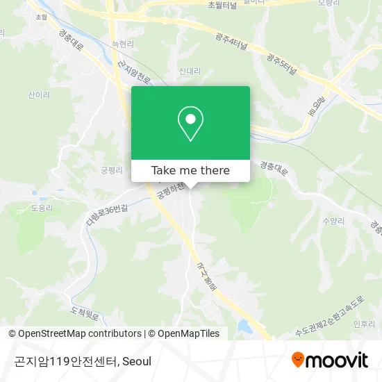 곤지암119안전센터 map