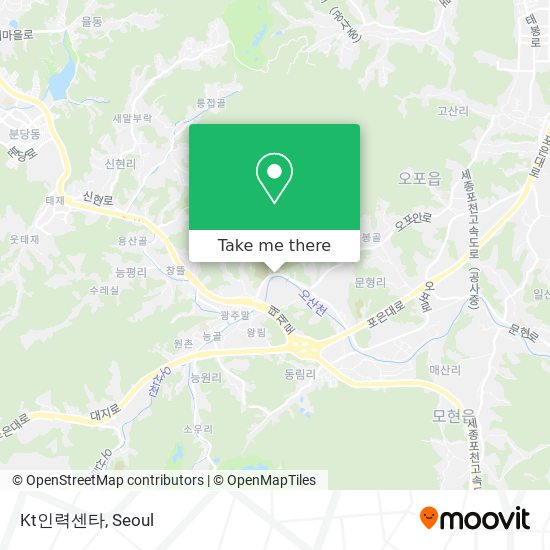 Kt인력센타 map