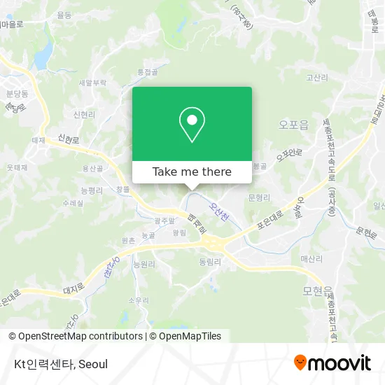 Kt인력센타 map