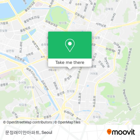 문정래미안아파트 map