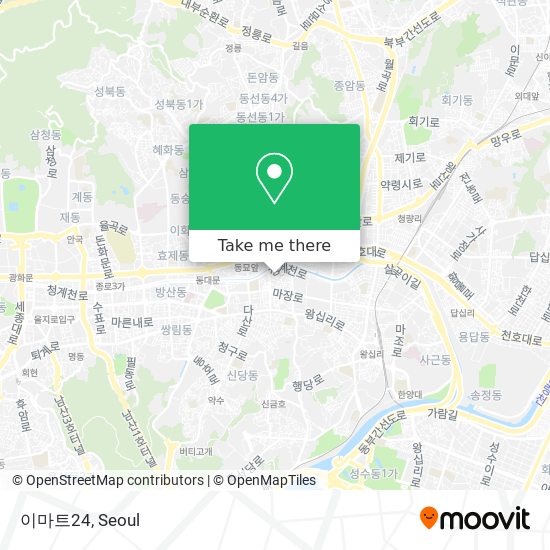How to Get to 이마트24 in 성동구, 서울시 by Subway or Bus?