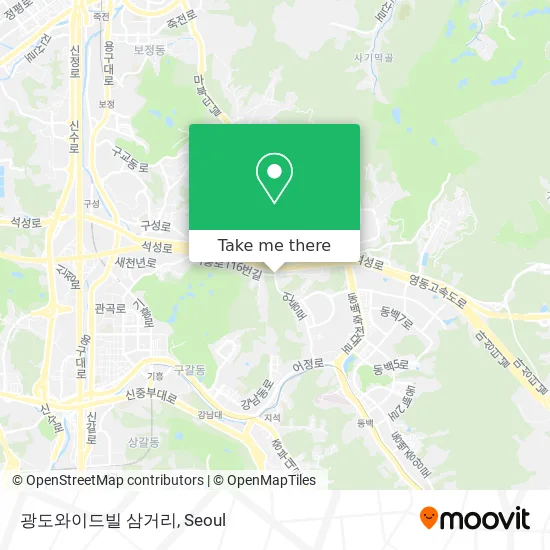 광도와이드빌 삼거리 map