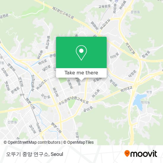 오뚜기 중앙 연구소 map