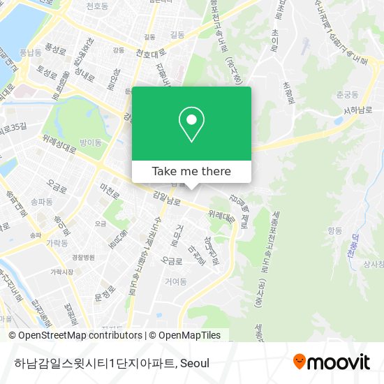하남감일스윗시티1단지아파트 map