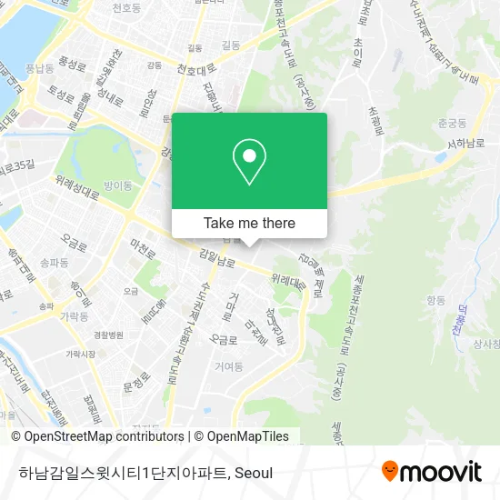 하남감일스윗시티1단지아파트 map