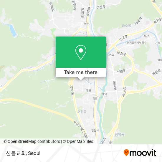 산돌교회 map