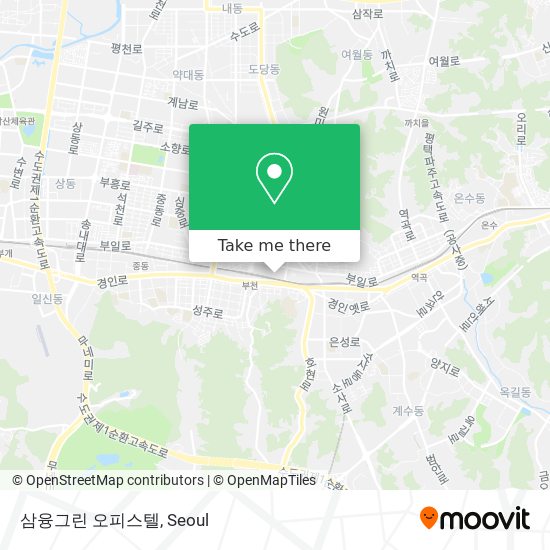 삼융그린 오피스텔 map