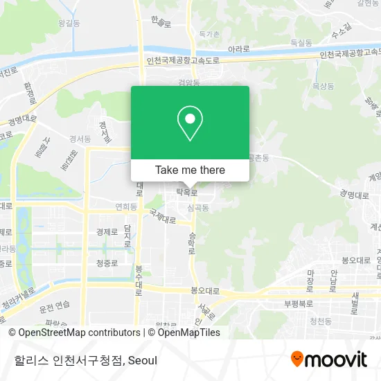 할리스 인천서구청점 map